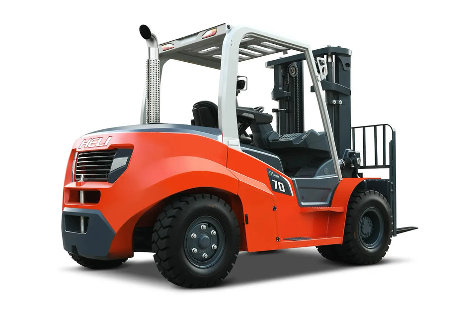 Heli CPCD100 - Empilhador diesel vista lateral